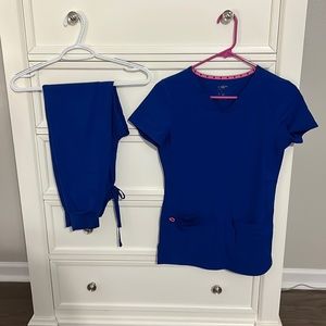 HeartSoul jogger scrub set Galaxy Blue XXS/XXSP